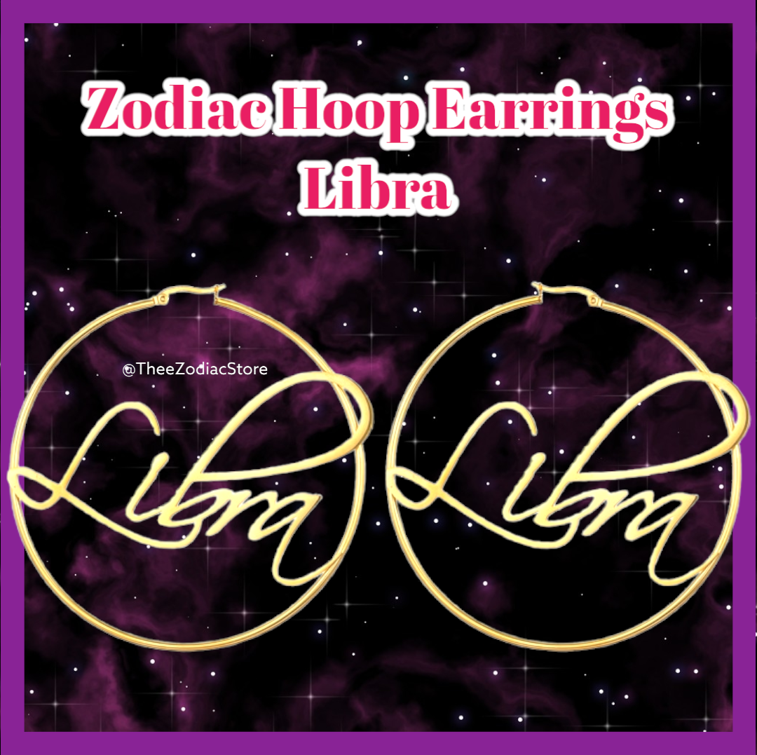 Zodiac Hoop Earrings
